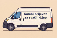 KOMBI PRIJEVOZ u Zagrebu 091 3737 253