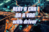 RENT A CAR OR A VAN WITH DRIVER/ Najam auta ili putničkog kombija