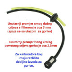 Komplet crijeva sa filterom goriva za flaksericu