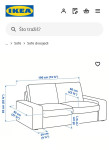 Trosjed i dvosjed ; kožni Ikea KIVIK