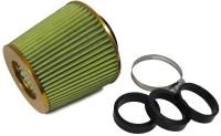 Performance sportski filtar zraka s adapterom 60/65/70m zeleni