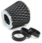 Performance sportski filtar zraka s adapterom 60/65/70mm carbon chrome