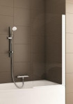 Paravan za kadu bijeli dim. 670-680 x 1400 mm NOVO