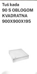 Tuš kada 90x90