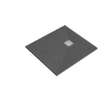 Tuš kada Kamen Verosan+ 90 x 90 cm s centralnim odvodom –  siva