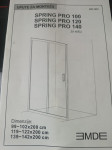 Tuš vrata za nišu Spring PRO 100 x 200