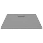 vidaXL Kada za tuš SMC siva 100 x 80 cm（148935）