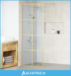 Zid za walk-in tuš Zlatno 80 x 195 cm Staklo otporno na udarce - NOVO
