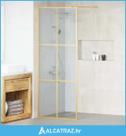 Zid za walk-in tuš Zlatno 80 x 195 cm Staklo otporno na udarce - NOVO