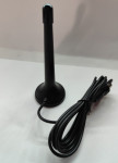 Mini sobna TV antena s magnetnim postoljem | DVB-T2 / UHF / VHF
