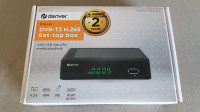 DVBT2 prijemnik, DVB T2 tuner, Denver DTB-145, HEVC - NOVO!