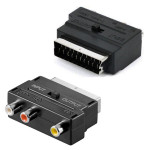 Manhatan SCART, 3 x RCA Audio & Composite & SVHS adapter, NOVO