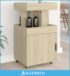 Barska kolica boja hrasta sonome 50x41x89 cm konstruirano drvo - NOVO