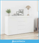 Bijeli Sideboard Bijela Drvo 120 x 36 x 69 cm Pohrana - NOVO