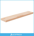 Daska za police 100x20x4 cm neobrađena masivna hrastovina - NOVO