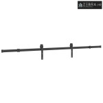 Gornja vodilica za klizna vrata 213,5 cm čelični crni - Crna 213.5 cm