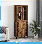Highboard 2 pcs Staro drvo Konstruirano drvo - NOVO