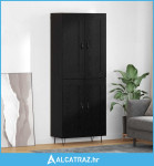 Highboard Crni hrast 69,5 x 34 x 180 cm Konstruirano drvo - NOVO