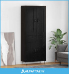 Highboard Crni hrast 69,5 x 34 x 180 cm Konstruirano drvo - NOVO