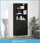 Highboard s ladicama 2 pcs Crni hrast Inženjerska drva i staklo - NOVO