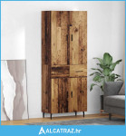 Highboard s ladicama 2 pcs Staro drvo Inženjerska drva i staklo - NOVO