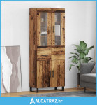 Highboard s ladicama 2 pcs Staro drvo Konstruirano drvo - NOVO