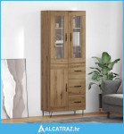 Highboard Umjetnički hrast 69,5 x 34 x 180 cm Konstruirano drvo - NOVO