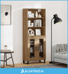 Highboard Umjetnički hrast 69,5 x 34 x 180 cm Konstruirano drvo - NOVO