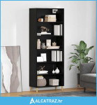 Highboard Zidne 2 pcs Crni hrast 69,5 x 32,5 x 180 cm - NOVO