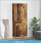 Highboard Zidne Staro drvo 69,5 x 34 x 180 cm Konstruirano drvo - NOVO