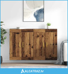 Kabinetski zidni Zidne 2 pcs Staro drvo 69,5 x 34 x 90 cm - NOVO