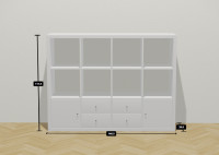 Kallax bijeli, s ormaricima