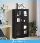 Knjiga Kabinet Crni Hrast 82,5x30,5x150 cm Odabrano drvo - NOVO