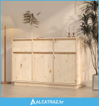 Komoda 110 x 34 x 75 cm od masivne borovine - NOVO