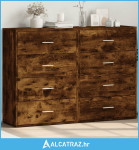 Komoda 2 kom boja dimljenog hrasta 60x31x84cm konstruirano drvo - NOVO