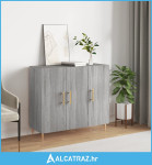Komoda boja hrasta sonome 90 x 34 x 80 cm konstruirano drvo - NOVO