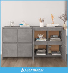 Komode 2 kom siva boja betona 70 x 41 x 75 cm konstruirano drvo - NOVO