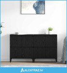 Komode 2 pcs Crni hrast 60 x 35 x 70 cm Konstruirano drvo - NOVO