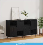 Kreveta 2 pcs Crni hrast 60 x 35 x 70 cm - NOVO