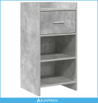 Kreveta Betonska siva 40 x 36 x 80 cm Konstruirano drvo - NOVO