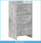 Kreveta Betonska siva 40 x 36 x 80 cm Konstruirano drvo - NOVO