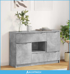 Kreveta Betonski sivi 100 x 30 x 65,6 Konstruirano drvo - NOVO