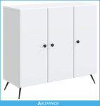 Kreveta Bijela 89 x 34,5 x 80 cm Konstruirano drvo - NOVO