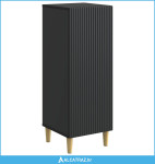 Kreveta Crna 33 x 34,5 x 90 cm Konstruirano drvo - NOVO