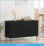 Kreveta Crni hrast 100 x 36 x 60 cm Konstruirano drvo - NOVO