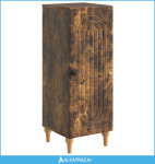 Kreveta Dimljeni hrast 33 x 34,5 x 90 cm Konstruirano drvo - NOVO