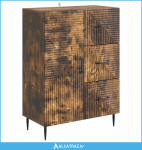 Kreveta Dimljeni hrast 66 x 34,5 x 89,5 cm Konstruirano drvo - NOVO