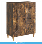 Kreveta Dimljeni hrast 66 x 34,5 x 90 cm Konstruirano drvo - NOVO