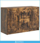 Kreveta Dimljeni hrast 89 x 34,5 x 57 cm Konstruirano drvo - NOVO