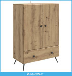 Kreveta Hrast artisan 66 x 34,5 x 95 cm Konstruirano drvo - NOVO
